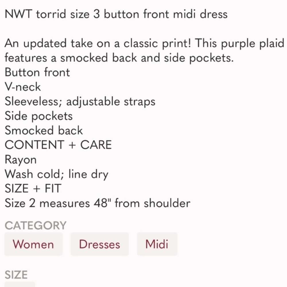 NWT Torrid Dress - Picture 6 of 6